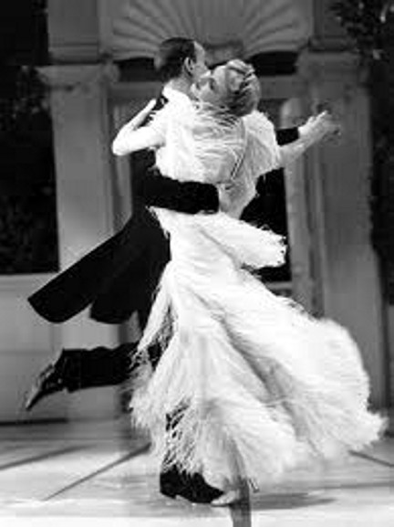 Fred Astaire y Ginger Rogers.  Foto tomada de Internet