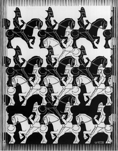 Escher horses. Imagen tomada de Internet